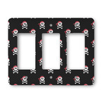 Pirate Rocker Style Light Switch Cover - Three Switch