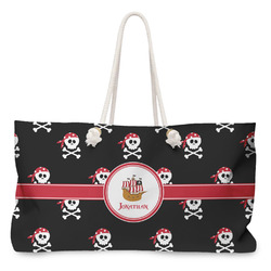 Pirate Large Tote Bag with Rope Handles (Personalized)