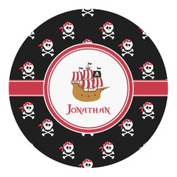 Pirate Round Decal - XLarge (Personalized)