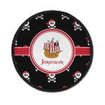 Pirate Iron On Round Patch w/ Name or Text