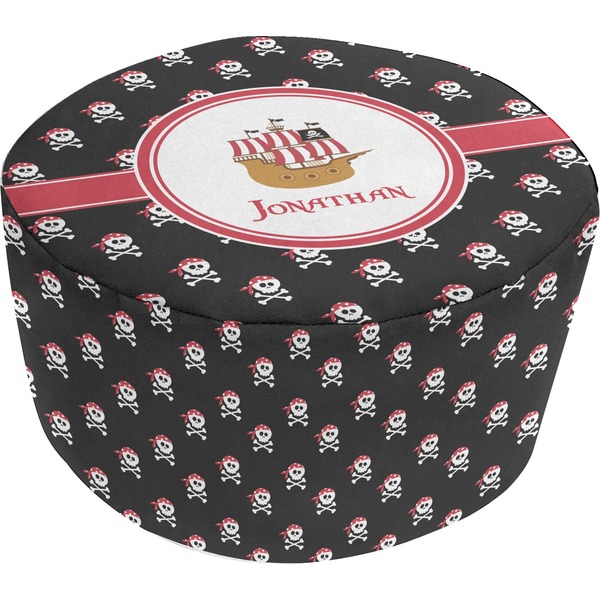 Custom Pirate Round Pouf Ottoman (Personalized)