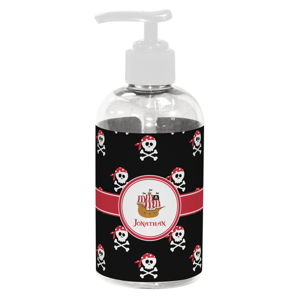 Custom Pirate Plastic Soap / Lotion Dispenser (8 oz - Small - White) (Personalized)