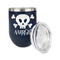 Pirate Stainless Wine Tumblers - Navy - Double Sided - Alt View