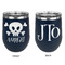 Pirate Stainless Wine Tumblers - Navy - Double Sided - Approval