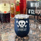 Pirate Stainless Wine Tumblers - Navy - Double Sided - In Context