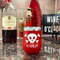 Pirate Stainless Wine Tumblers - Red - Double Sided - In Context