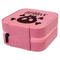 Pirate Travel Jewelry Boxes - Leather - Pink - View from Rear