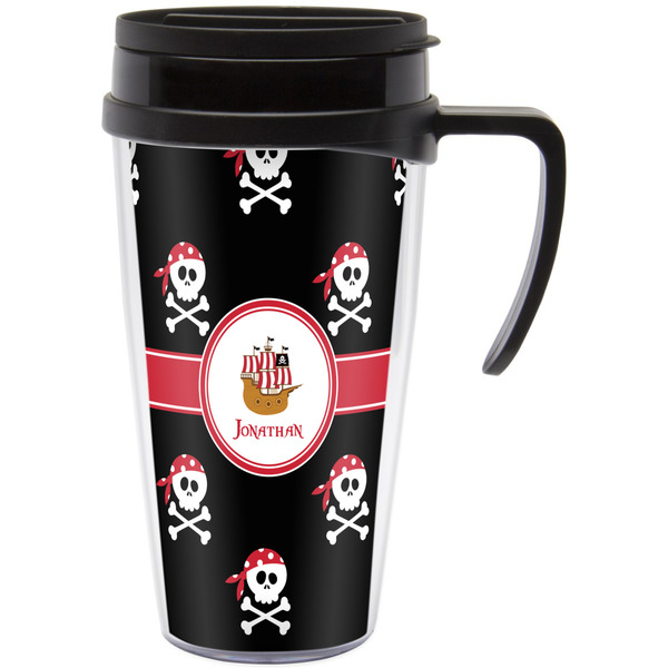 Custom Pirate Acrylic Travel Mug with Handle (Personalized)