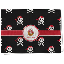 Pirate Kitchen Towel - Waffle Weave - Full Color Print (Personalized)