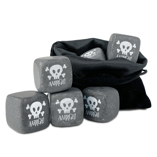 Custom Pirate Whiskey Stone Set - Set of 9 (Personalized)