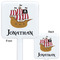 Pirate White Plastic Stir Stick - Double Sided - Approval