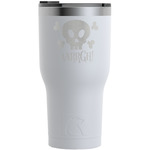 Pirate RTIC Tumbler - White - Engraved Front (Personalized)