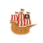 Pirate Genuine Maple or Cherry Wood Sticker