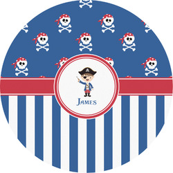 Blue Pirate Multipurpose Round Labels - 2" (Personalized)