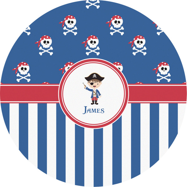 Custom Blue Pirate Multipurpose Round Labels - 2" (Personalized)