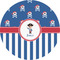 Blue Pirate 2" Multipurpose Round Labels - Single Sticker