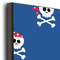 Blue Pirate 20x30 Wood Print - Closeup