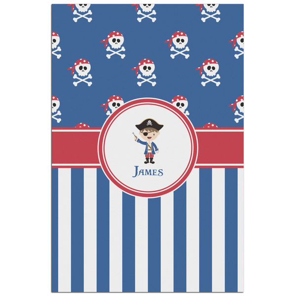 Custom Blue Pirate Poster - Matte - 24x36 (Personalized)