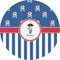 Blue Pirate 3" Multipurpose Round Labels - Single Sticker