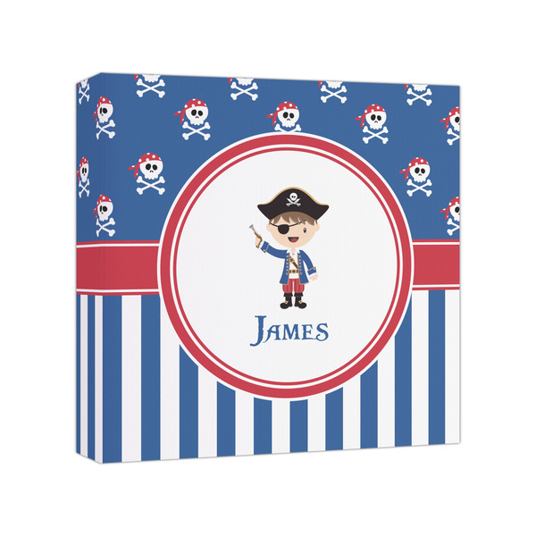 Custom Blue Pirate Canvas Print - 8x8 (Personalized)