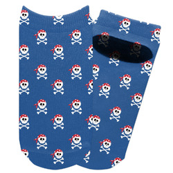 Blue Pirate Adult Ankle Socks