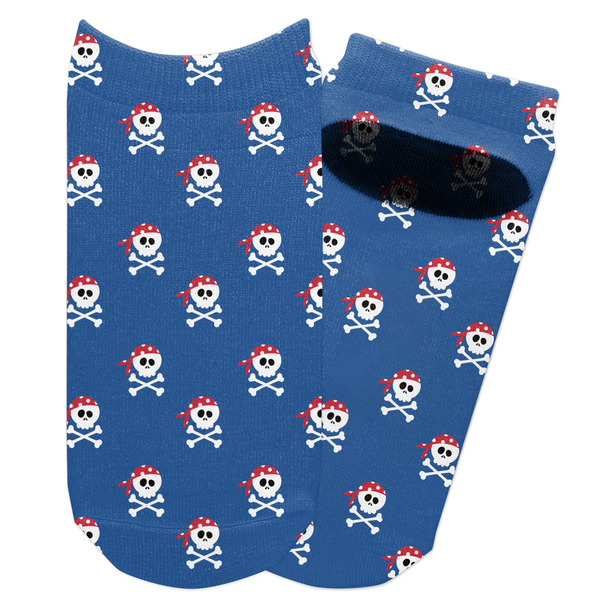 Custom Blue Pirate Adult Ankle Socks