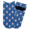 Blue Pirate Adult Ankle Socks - Single Pair - Front and Back