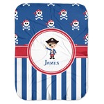 Blue Pirate Baby Swaddling Blanket (Personalized)