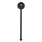 Blue Pirate Black Plastic 5.5" Stir Stick - Round - Single Stick