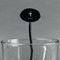 Blue Pirate Black Plastic 7" Stir Stick - Oval - Main