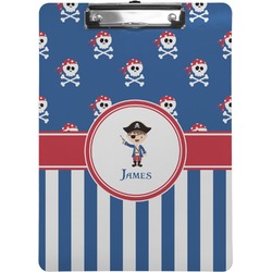Blue Pirate Clipboard (Letter Size) (Personalized)