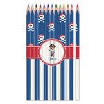 Blue Pirate Colored Pencils (Personalized)