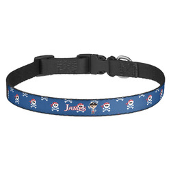 Blue Pirate Dog Collar (Personalized)