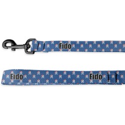 Blue Pirate Deluxe Dog Leash - 4 ft (Personalized)