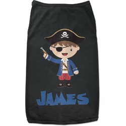 Blue Pirate Black Pet Shirt - L (Personalized)