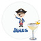 Blue Pirate Drink Topper - XLarge - Single with Drink