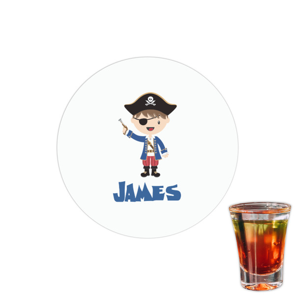 Custom Blue Pirate Printed Drink Topper - 1.5" (Personalized)