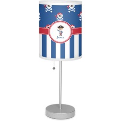 Blue Pirate 7" Drum Lamp with Shade (Personalized)