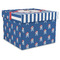 Blue Pirate Gift Boxes with Lid - Canvas Wrapped - XX-Large - Front/Main