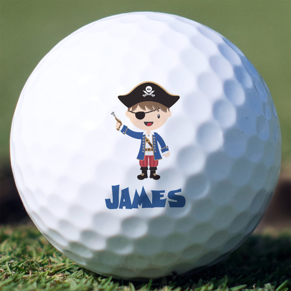 Custom Blue Pirate Golf Balls - Titleist Pro V1 - Set of 12 (Personalized)