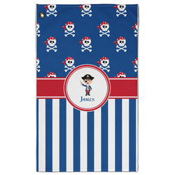 Blue Pirate Golf Towel - Poly-Cotton Blend - Large w/ Name or Text