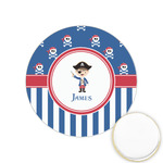 Blue Pirate Printed Cookie Topper - 1.25" (Personalized)