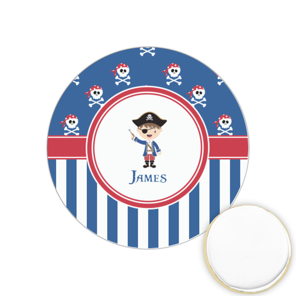 Custom Blue Pirate Printed Cookie Topper - 1.25" (Personalized)