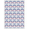 Blue Pirate Icing Circle - XSmall - Set of 35