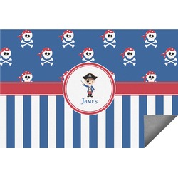 Blue Pirate Indoor / Outdoor Rug - 4'x6' (Personalized)