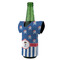 Blue Pirate Jersey Bottle Cooler - ANGLE (on bottle)