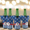 Blue Pirate Jersey Bottle Cooler - Set of 4 - LIFESTYLE