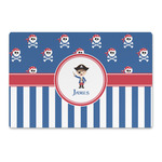 Blue Pirate Large Rectangle Car Magnet (Personalized)