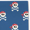 Blue Pirate Linen Placemat - DETAIL