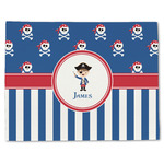 Blue Pirate Single-Sided Linen Placemat - Single w/ Name or Text